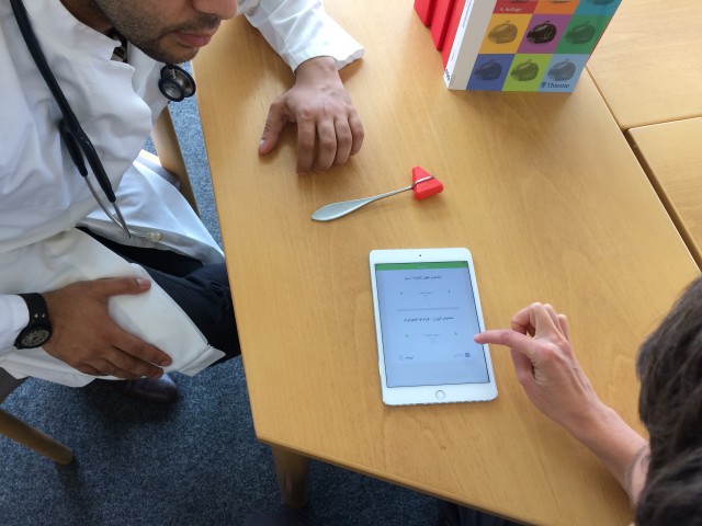 Digitale Kommunikationshilfe im Einsatz