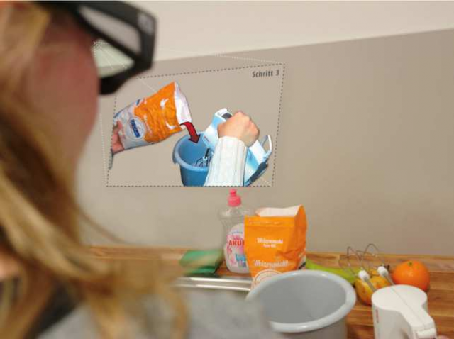 Virtuelle Einblendungen im Sichtfeld helfen im Alltag